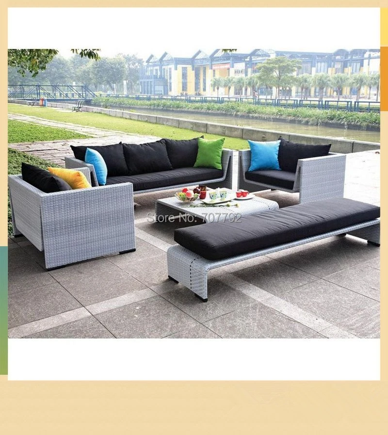 Всесезонная плетеная современная мебель для салона роскошный диван | Мебель