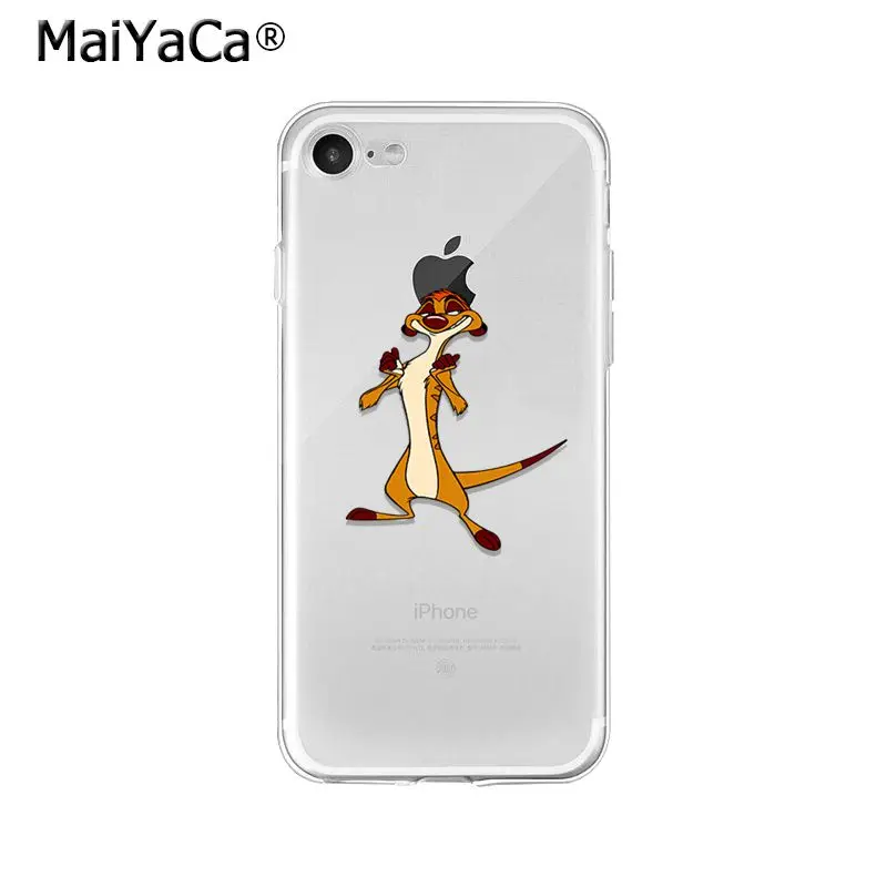 MaiYaCa лев Король Симба ТПУ Мягкие аксессуары для телефона чехол Apple iPhone 8 7 6 6S Plus X XS
