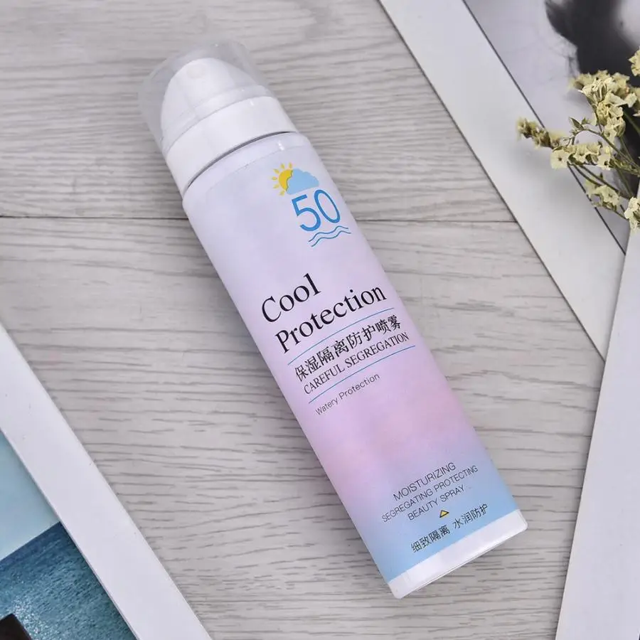 SPF50 холодный Солнцезащитный спрей летний защитный увлажняющий для изоляции тела