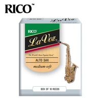 rico la voz alto sax reeds saxophone alto eb reeds strength medium soft medium 10 pack free shipping
