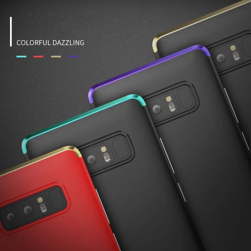 Для samsung galaxy note 8 роскошный противоударный чехол Алюминиевый металлический ПК