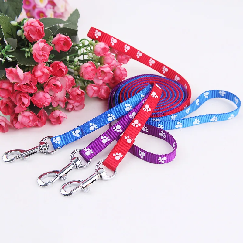 1 СМ Печати Веревка Мелких Животных Собаки Кошки Rope Lead Поводок Жгут Регулируемый