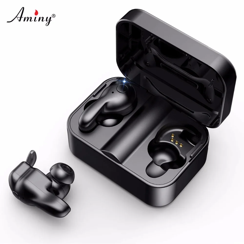 Беспроводная Bluetooth гарнитура Aminy IPX5 водонепроницаемость 3D стерео звук