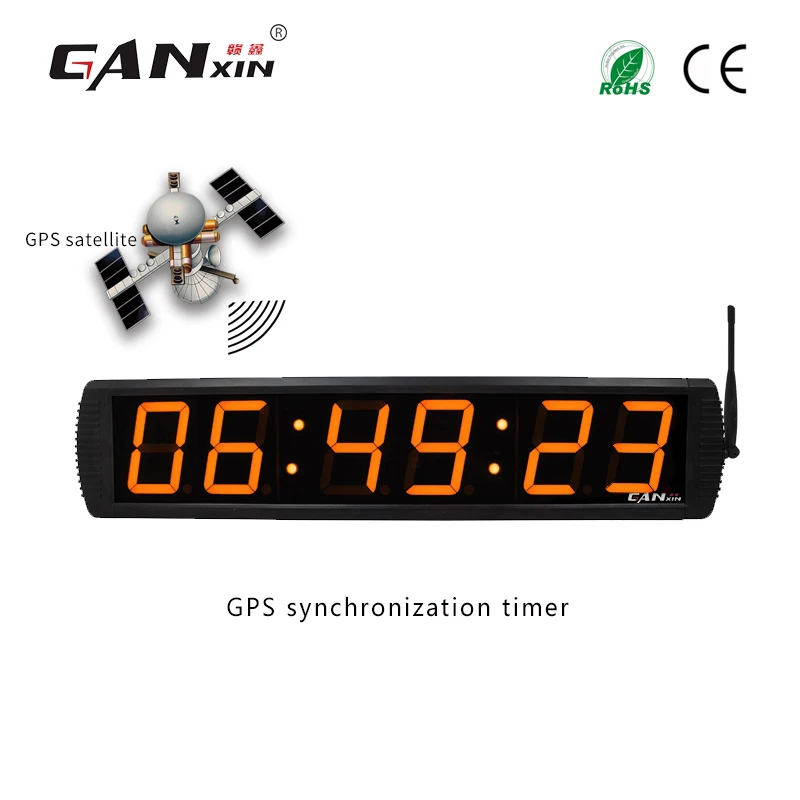 

[Ganxin]Led clock gps Large Digital LED Wall Clock Home Decoration Coordinated Universal Time
