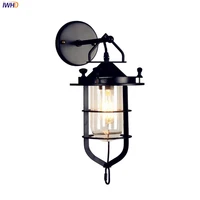 iwhd iron wrount industrial wall light fixtures living room american loft retro vintage wall lamp led edison home lighting