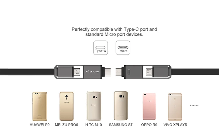 AllinOne High Quality Date Cable Type-C And Micro For Usb Data Sync USB-C Reversible Charging | Мобильные телефоны и