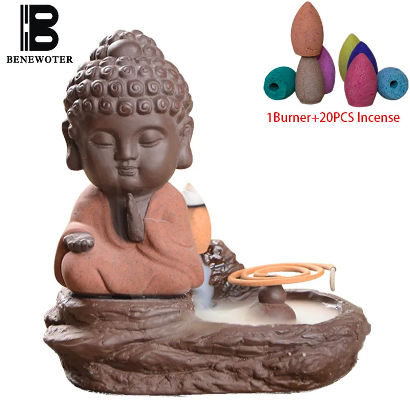Конус для благовоний с керамической подвеской из исинской глины 20 шт.|incense burner|coil