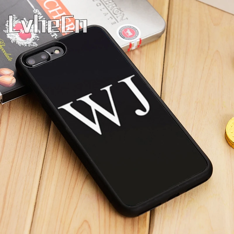 Персонализированный Чехол для телефона LvheCn с инициалами и именем iPhone 5 6s 7 8 plus 11 12
