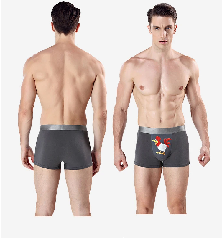 Трусы-боксеры мужские х/б с петушками | Мужская одежда