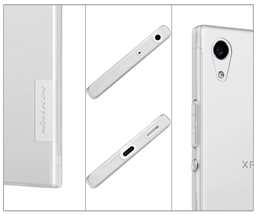 Для Xperia xa1 невидимым дело nillkin Nature прозрачный мягкий ультра-тонкий кремния ТПУ