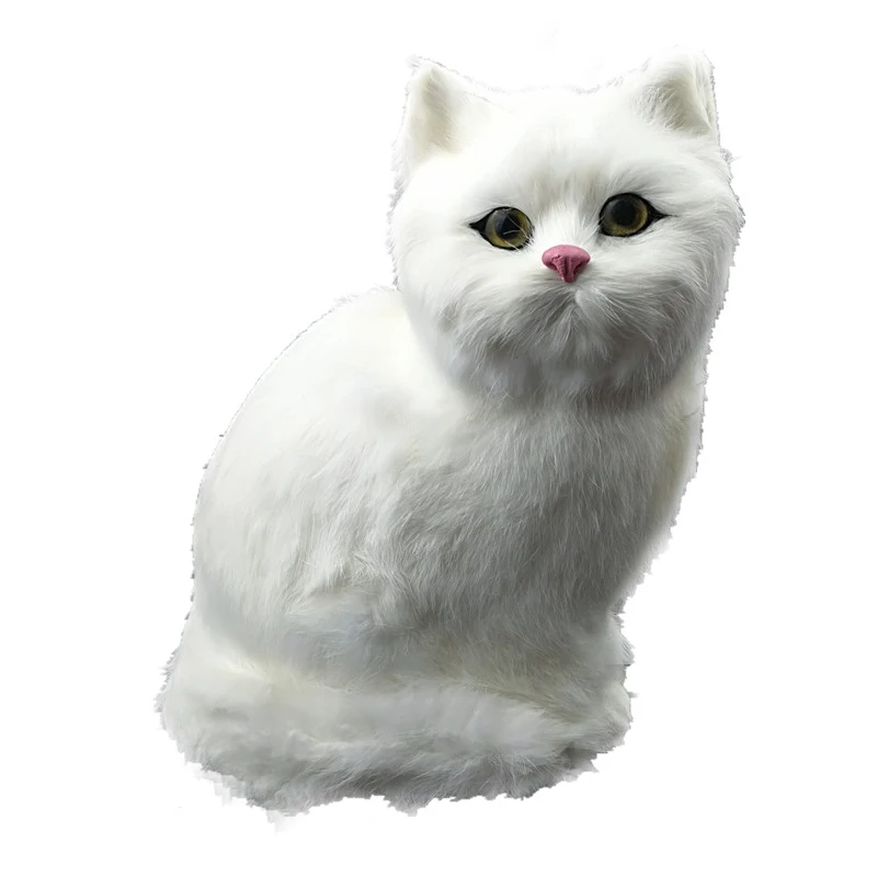Имитация кота плюшевая игрушка животное Реалистичная кукла Кот украшение для