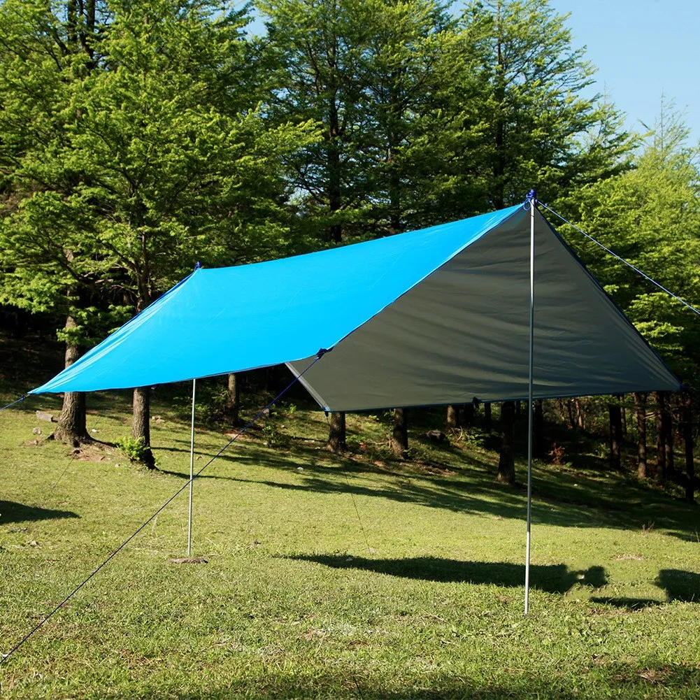 

Beach Tent Sun Shelter Anti UV Ultralight Camping Sunshelter Pergola Awning Canopy 210T Taffeta Tarp Picnic Hiking Mat 3MX3M