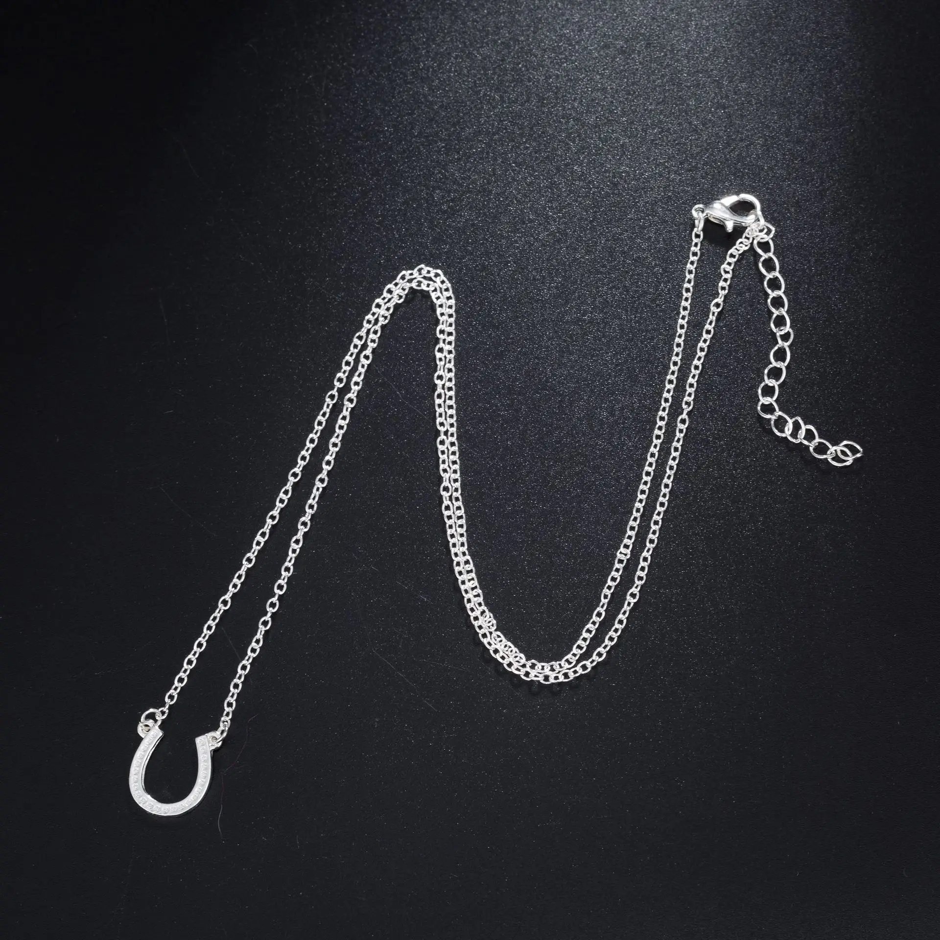 Лидер продаж подкова на удачу ожерелье из нержавеющей стали для мужчин модное с