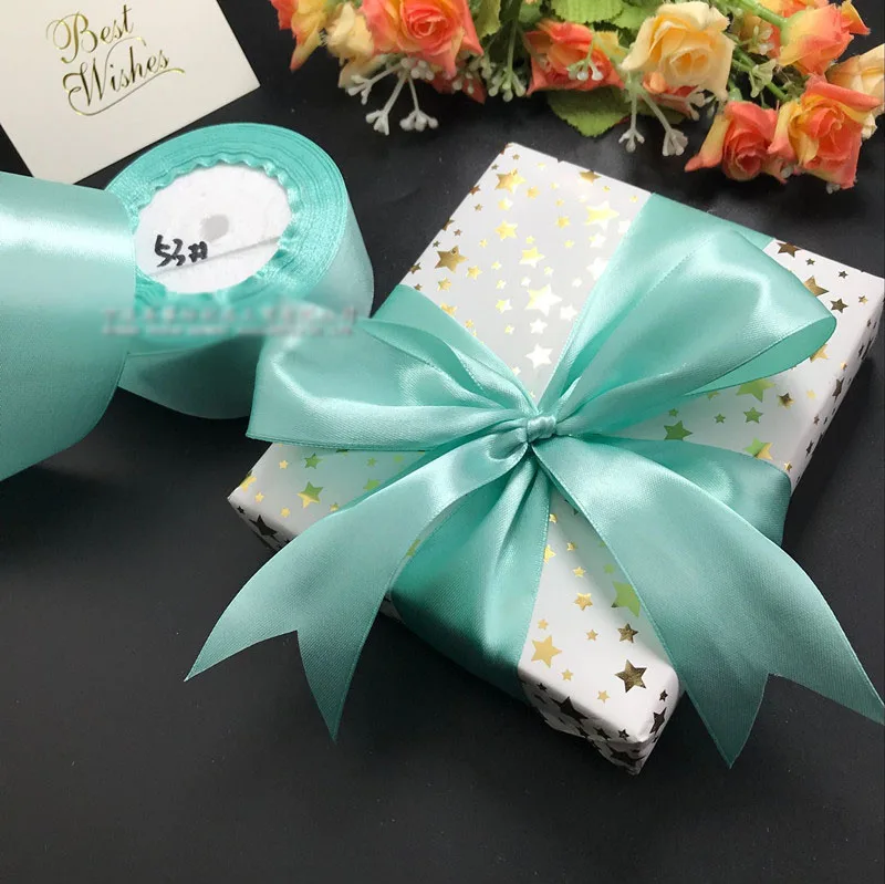 38 мм шелковые атласные ленты 5 метров Длина свадебные украшения DIY розы цветы