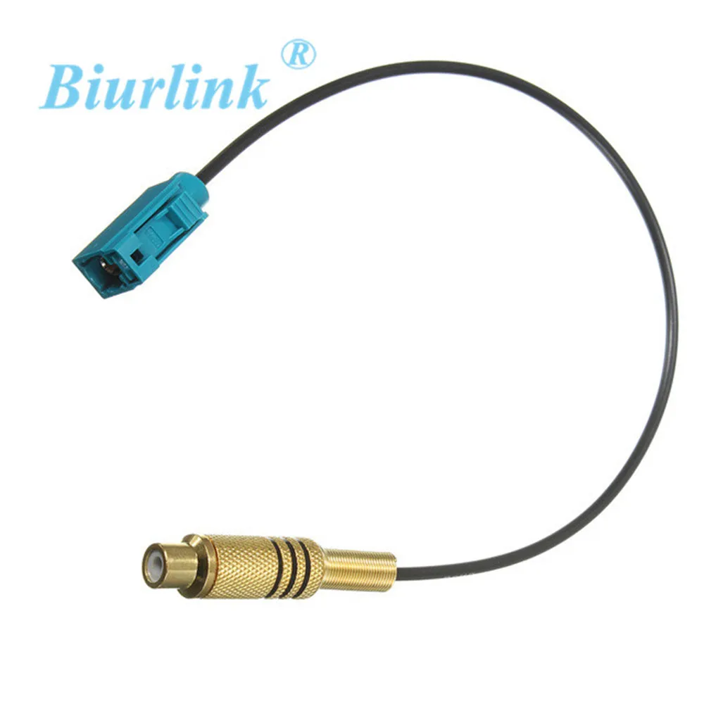 Biurlink Fakra CD адаптер камеры заднего вида RCA кабель для Blapunkt Mercedes Ford золотой штекер |