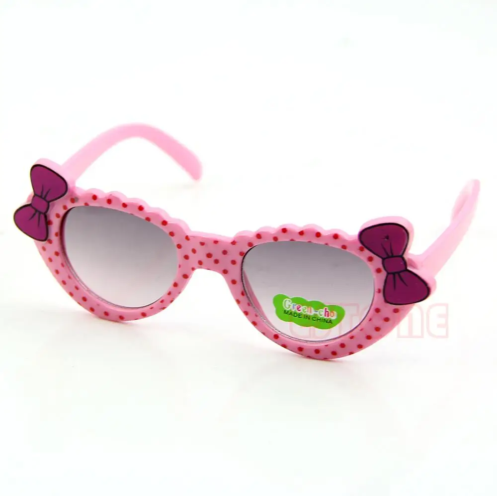 Прекрасный Bébé Garçons Filles lunetes De Soleil Pour Enfants Verre Noeud UV 400|Женские солнцезащитные очки| |