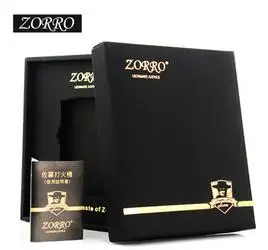 Hong Kong подлинный бренд ZORRO ветер керосиновая Зажигалка серебристого цвета Большие