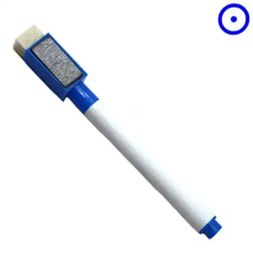 1pc BLUE 1 шт. стираемая Магнитная белая ручка-маркер для доски маркер Жидкий Мел стекло Керамика Офис школа Искусство Маркер красочные чернила - Цвет: 1pc BLUE