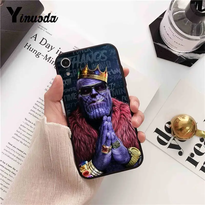 Чехол для телефона Yinuoda Marvel DC Deadpool Iron Man Spider-Man Thanos iPhone 8 7 6 6S 6Plus X XS MAX 5 5S SE XR 10 11 pro max |