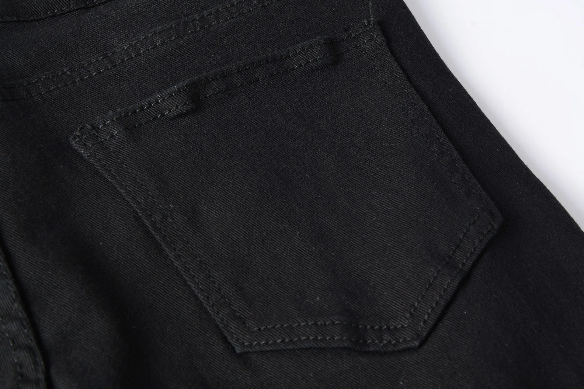 

Fashion Hiphop Streetwear Basic Classic Men Solid Slim Racer Biker cotton Jeans Vintage Jeans Male night club dance pants