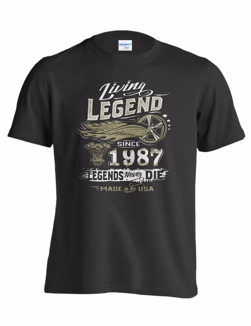 

Design T Shirt New Tee shirts tops Living Legend 30th Birthday Gift T-Shirt for those Born in 1987