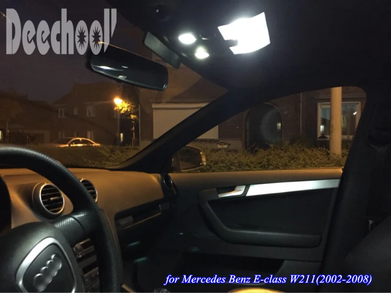 Автомобильные светодиодные лампы Deechooll 24 шт. для Mercedes Benz E Class W211 02 08 Canbus внутреннее