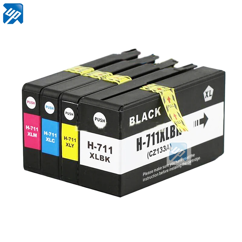 Марка 10PK совместимый для hp 711 711XL картриджи Designjet T120 T520 принтер с чипом полный