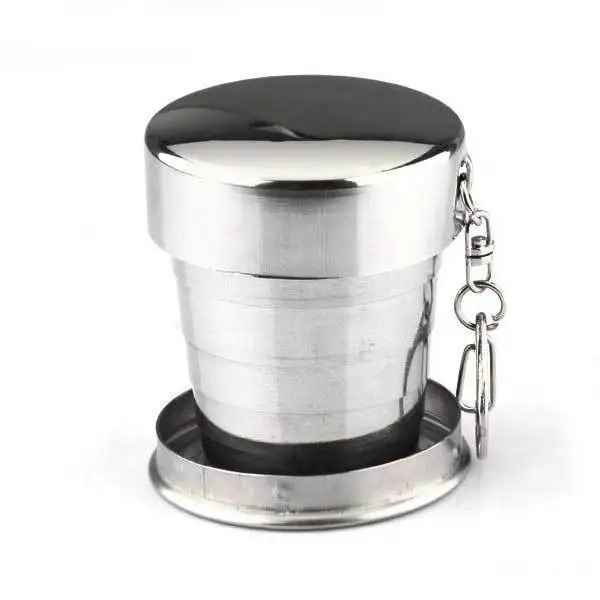 TradeCode Stainless Steel Travel Folding Cup Telescopic Mini Picnic | Спорт и развлечения