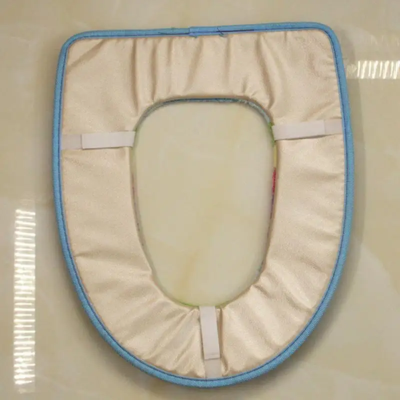 Зимнее покрытие для унитаза ванной комнаты цветное туалет сидения Подушка