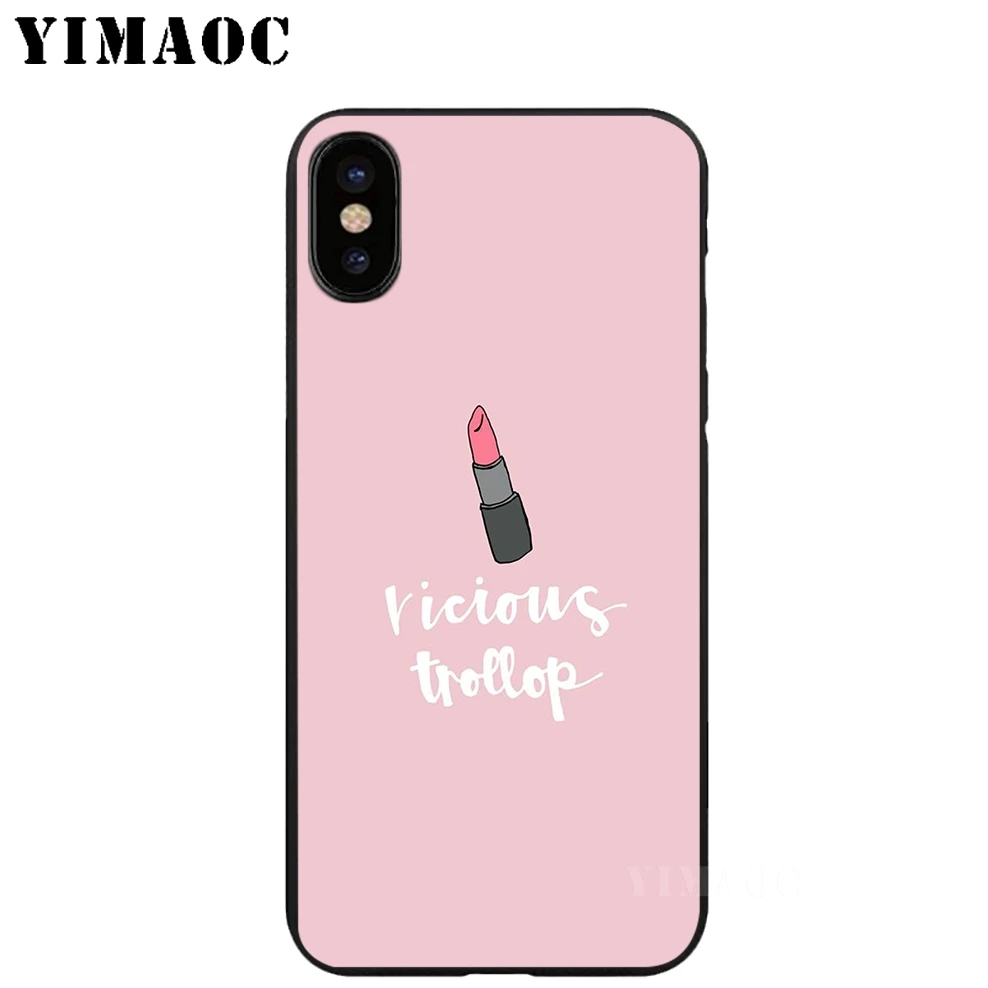 YIMAOC Gilmore girls Soft TPU Black Silicone Case for iPhone X or 10 8 7 6 6S Plus 5 5S SE Xr Xs Max |