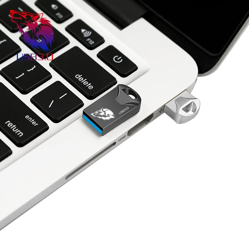 Новый волчий накопитель 8 ГБ 16 32 USB флеш водонепроницаемый usb 64 Гб 128 3 0 брелок для