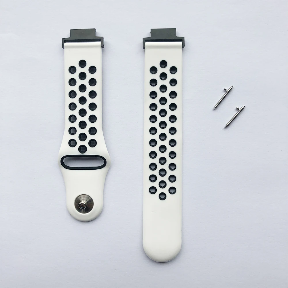 White black Силиконовый мягкий ремешок на запястье для Xiaomi Amazfit Verge Band, умные часы, аксессуары для Huami Amazfit Verge 3, спортивный ремешок, браслет - Цвет: White black