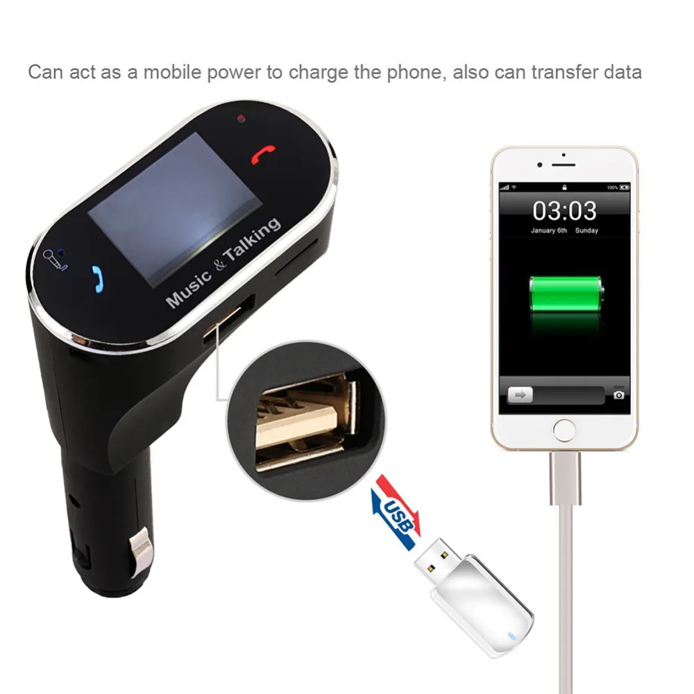 FM передатчик ЖК комплект беспроводной связи bluetooth для автомобиля mp3 плеер