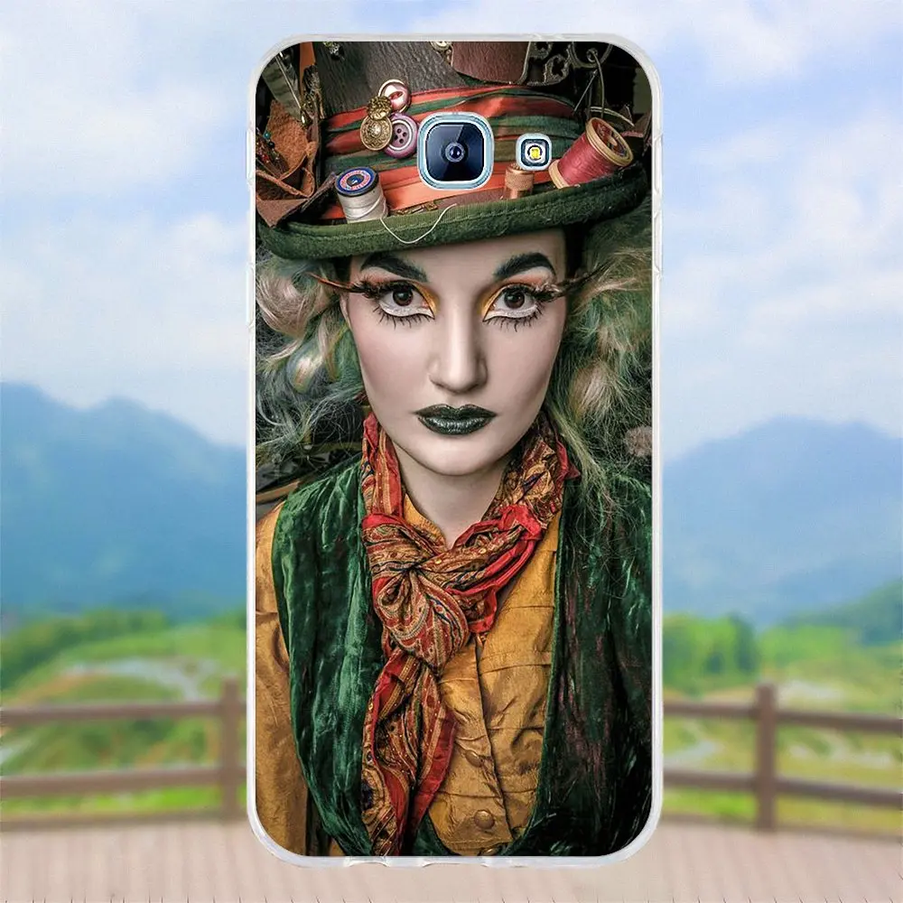 Vvcqod Безумный Шляпник для samsung Galaxy A3 A5 A7 J1 J2 J3 J5 J7 2015 2016 2017 Мягкие TPU Книги по