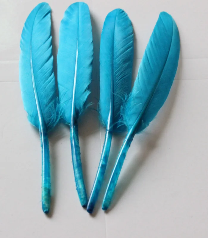 

Оптовая продажа 100 шт./лот Голубое озеро 4-6 дюймов/10-15 см натуральные гусиные перья материал ремесла, аксессуары для поделок принадлежности