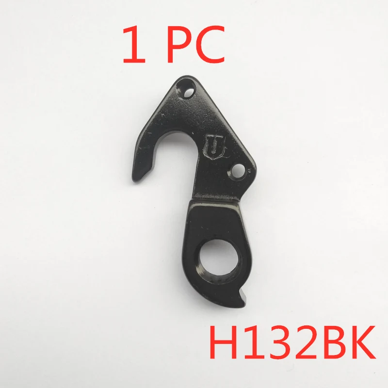 HWG132BKP1 1 шт. велосипедный переключатель передач, вешалка MTB дорожный велосипед, задний велосипедный переключатель, задний крюк с болтами - Цвет: HWG132BKP1