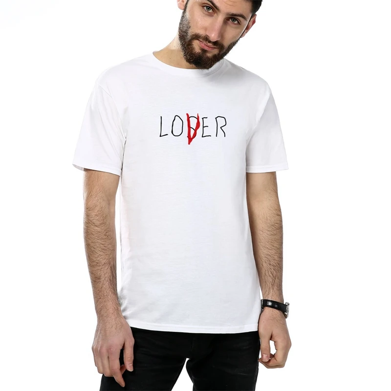 Милая одежда футболка для влюбленных пар мужская и женская повседневная