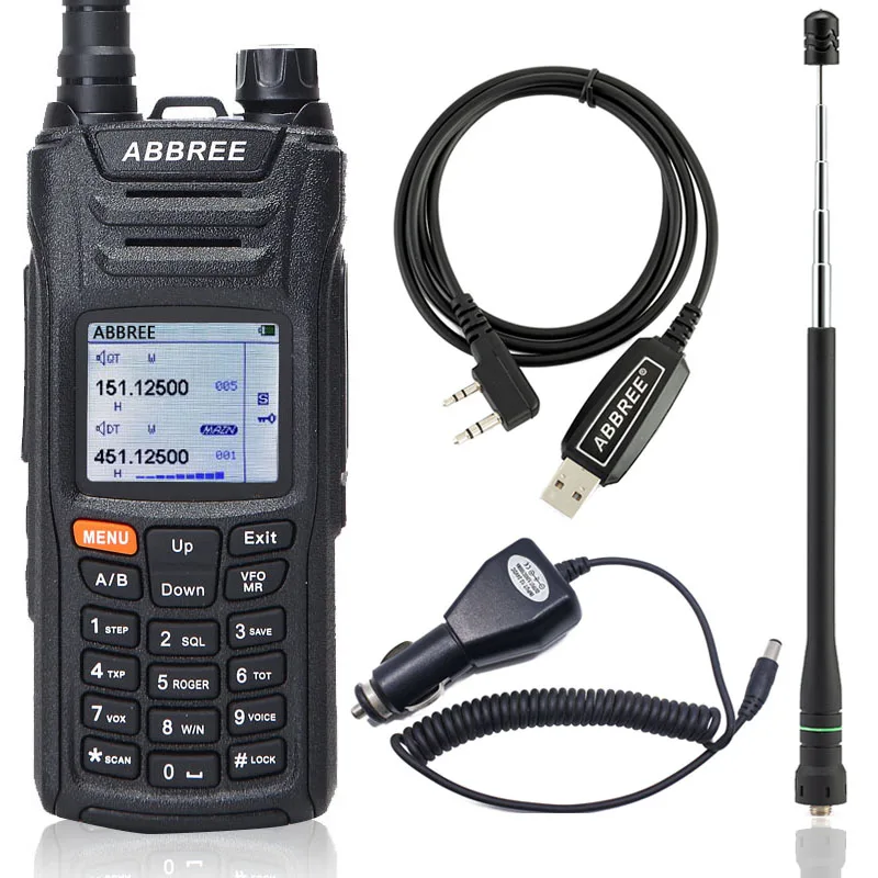 as picture 1 Abbree AR-F6 Ham Walkie Talkie Radio125-560MHz все полосы большой диапазон двойной дисплей двойной режим ожидания VOX DTMF SOS ЖК-дисплей цветной дисплей - Цвет: as picture 1