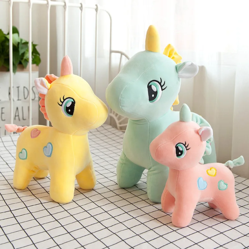 50 см милый Единорог Плюшевая Кукла Kawaii мультфильм животное Лошадь мягкая
