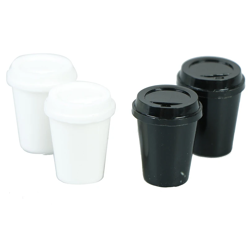 

Kitchen Room Food Drink Cup For doll DIY Miniature Dollhouse Coffee empty Cup Mini World Dolls Accessories simulation drink toys