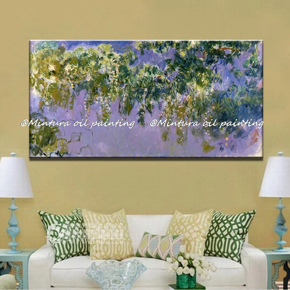 Большой размер настенная живопись ручная роспись Monet картина маслом Репродукция