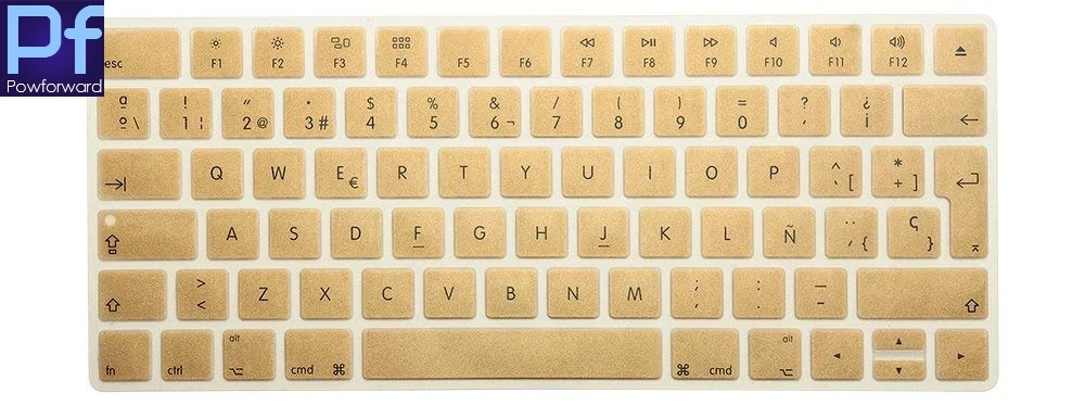 Испанская испанская клавиатура с буквенным языком, силиконовый чехол для Apple Magic Keyboard(MLA22LL/A), Европейская/ISO раскладка клавиатуры