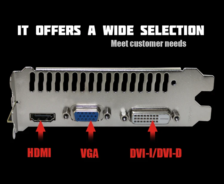 VEINEDA видеокарты 750Ti-2GD5 GDDR5 128 бит настольных ПК Графика для nVIDIA GeForce GTX 750 TI Hdmi