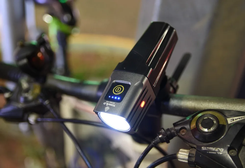 TOWILD BR1600 Cree XHP35 светодиодный 1600 люмен IPX6 Водонепроницаемый USB Перезаряжаемый велосипед с батареей
