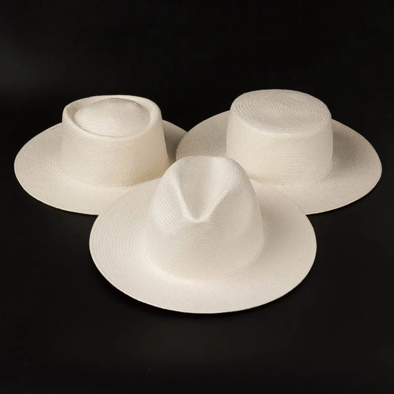 Пляжная Шляпа Унисекс с широкими полями белая соломенная шляпа на лето для