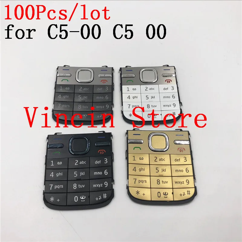 100 шт./лот клавиатуры кнопки для Nokia C5 00 00|Клавиатуры мобильных телефонов| |