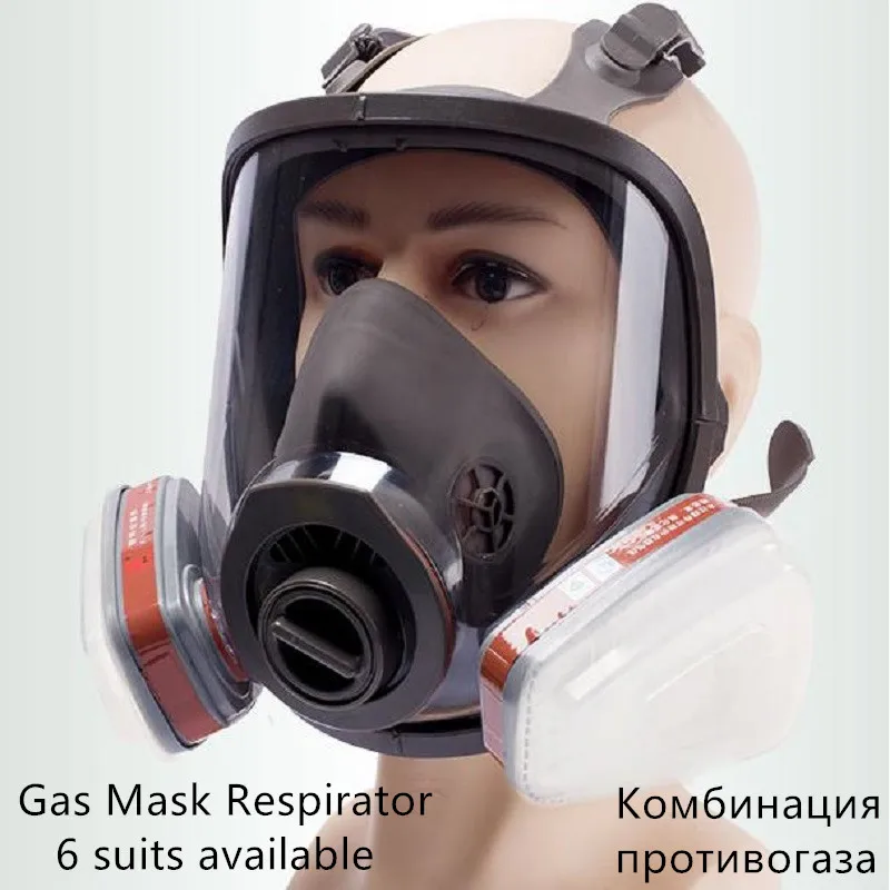 6800 полностью лицевая противогаз респиратор 3M фильтры 6001 2091 Химический Промышленный защитный распылитель краски сварная лаборатория защита от пыли
