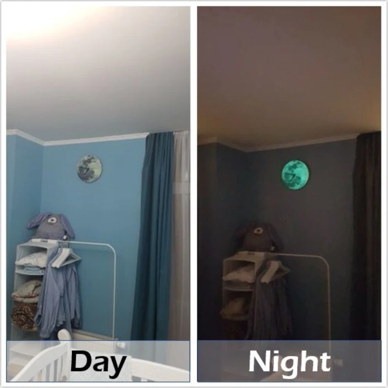 Настенные часы Funlife светится в темноте романтические светящиеся лунные домашний