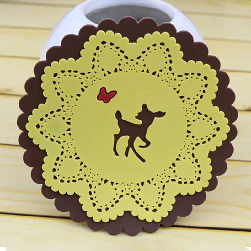 Распродажа силиконовых подставок в виде оленя птицы молока кролика леса|Коврики