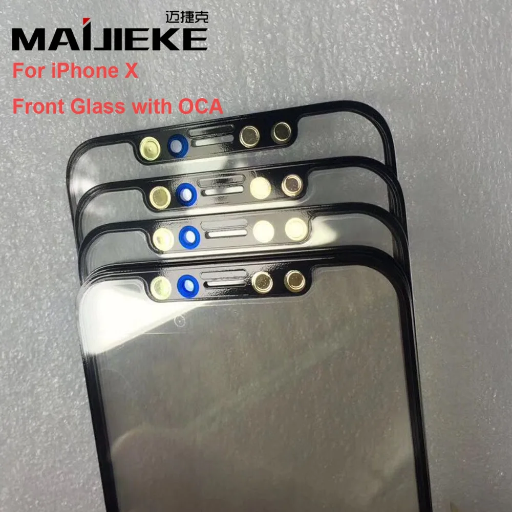 MAIJIEKE ЖК-экран для ремонта Apple iPhone X XS Max XR передняя стеклянная линза для экрана Набор для замены 9 мл инструменты B7000 клей